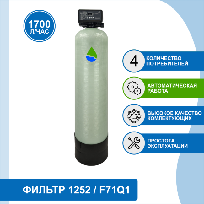 Фильтр обезжелезивания, сорбции воды Runxin 1252/F71Q1