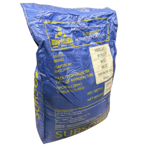 Уголь 12x40 кокосовый активированный SURSORB (йодное число 1160), мешок 50л.