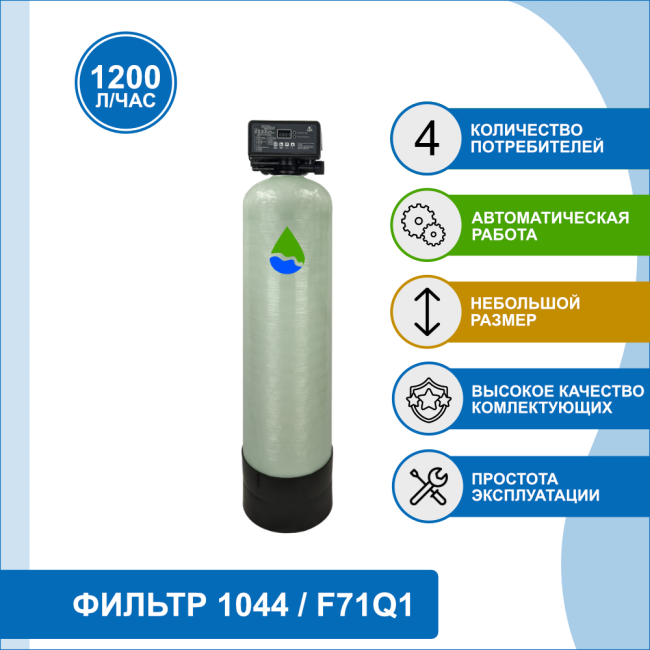 Фильтр обезжелезивания, сорбции воды Runxin 1044/F71Q1