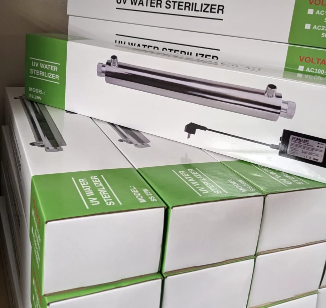 Ультрафиолетовый стерилизатор воды UV-6 GPM SS 25W 1", 1400 л/час 