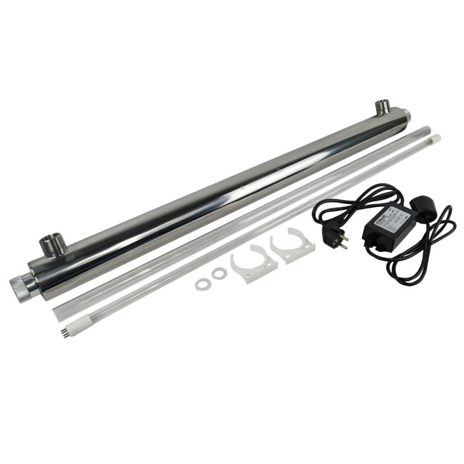 Ультрафиолетовый стерилизатор UV-8 GPM  SS 30W для воды, 1800 л/час 