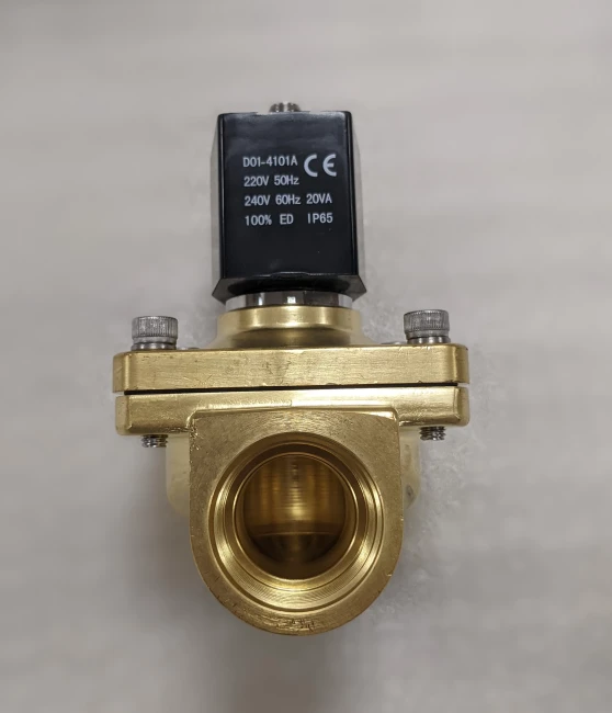 Соленоидный клапан электромагнитный 2W-40NK нормально закрытый, 1 1/2", 220V, латунь