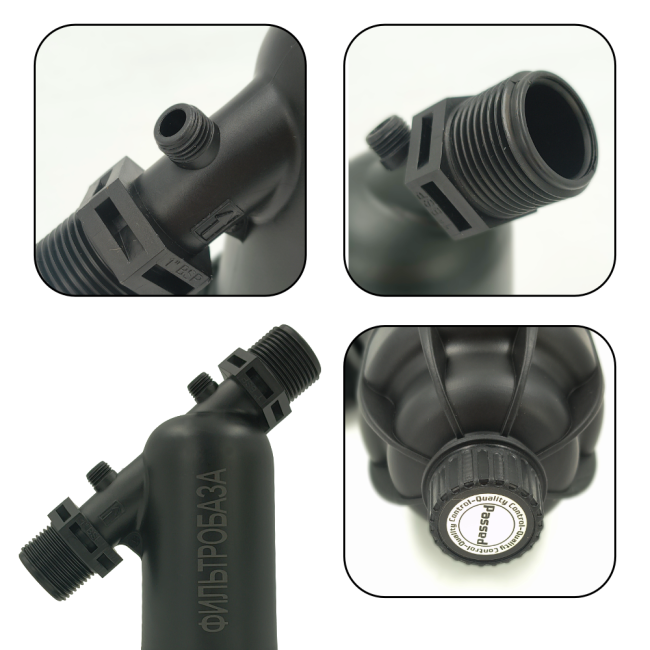 Подключение дискового фильтра для воды 1", 130 мкм, ФИЛЬТРОБАЗА