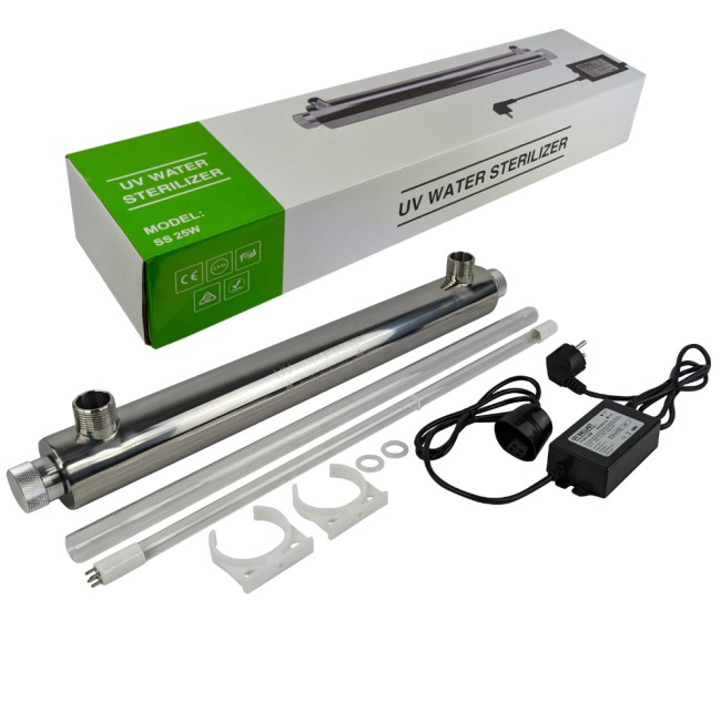 Ультрафиолетовый стерилизатор воды UV-6 SS 25W 1/2", 1400 л/час