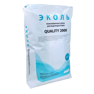 Смола ионообменная ЭКОЛЬ QUALITY 2000, 25л