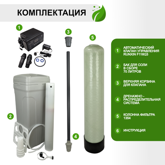 Комплектация Runxin 1354/F116Q3 Комплектация Runxin 1354/F116Q3