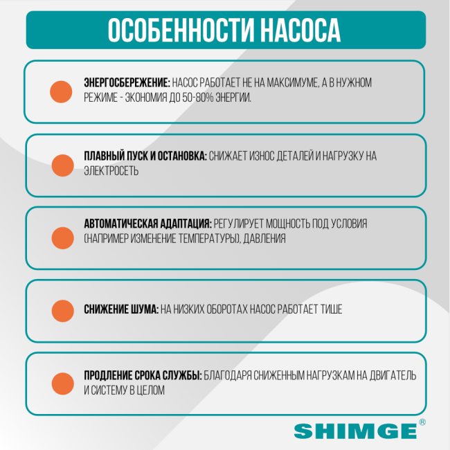 Особенности циркуляционного насоса SHIMGE APM 25-6-180 A Особенности циркуляционного насоса SHIMGE APM 25-6-180 A