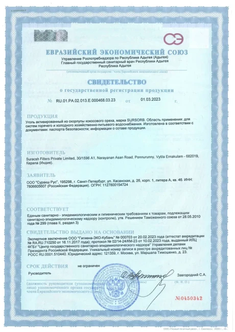 Уголь 12x40 кокосовый активированный SURSORB (йодное число 1160), 1л. Уголь 12x40 кокосовый активированный SURSORB (йодное число 1160), 1л.