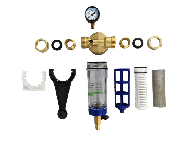 Комплект поставки фильтра грязевика для холодной воды 3/4  Комплект поставки фильтра грязевика для холодной воды 3/4