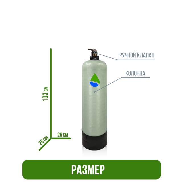 Размер фильтра обезжелезивания, сорбции воды Runxin 1035/F56E