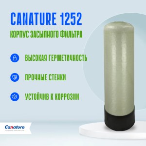 Корпус баллон засыпного фильтра Canature 1252, 2.5"