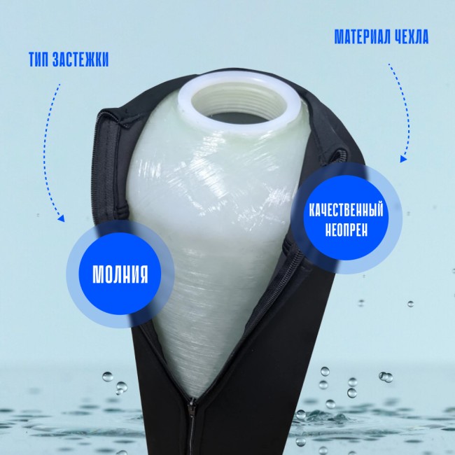 Термоизоляционный чехол на колонну 1465 тип застежки